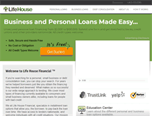 Tablet Screenshot of lifehousefunding.com